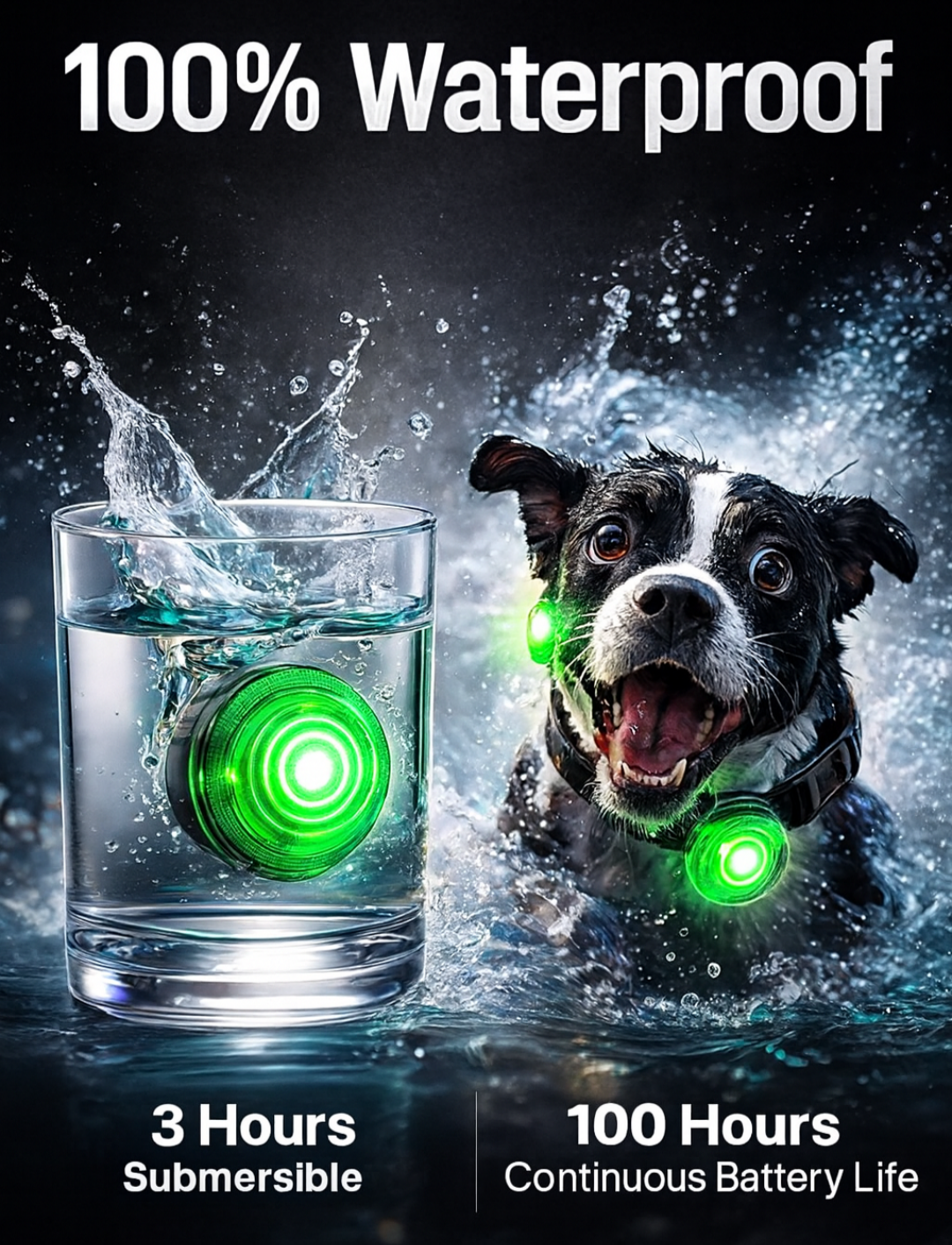 🔥 LED Dog Collar Safety Light — Keep Your Dog Seen, Safe, and Protected Every Night