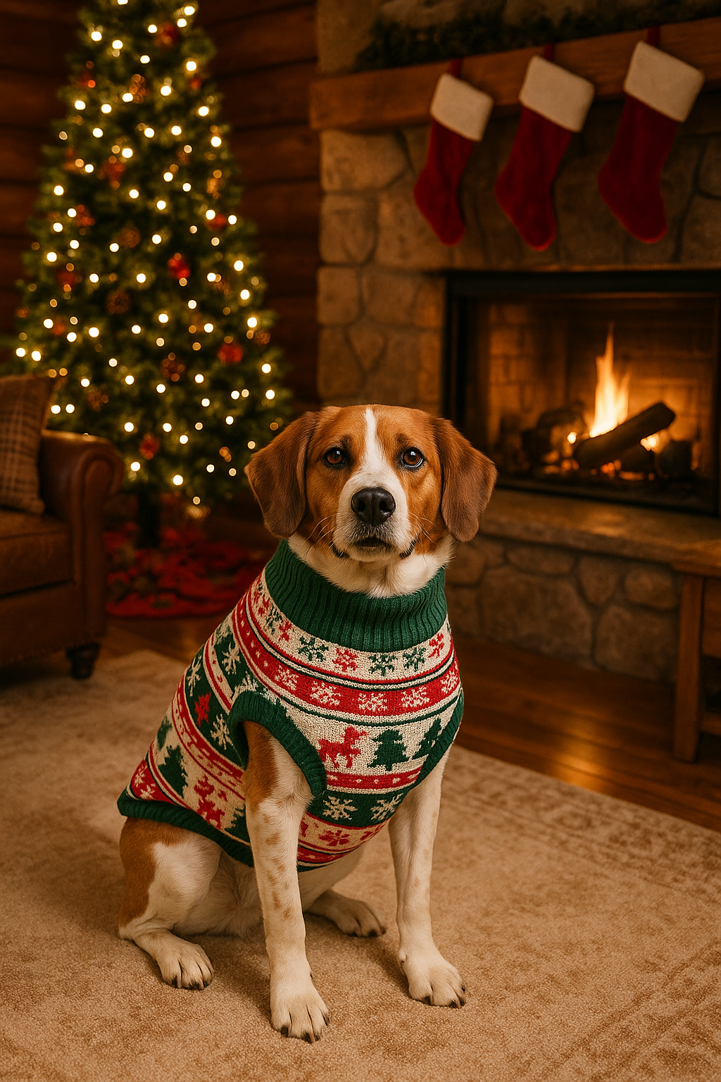 🎄 XL Holiday Dog Sweater — Cozy, Warm & Christmas-Ready