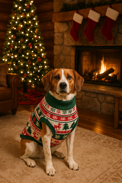 🎄 XL Holiday Dog Sweater — Cozy, Warm & Christmas-Ready