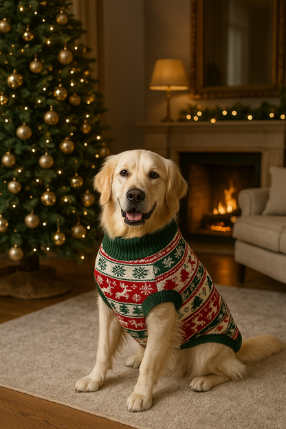 🎄 XL Holiday Dog Sweater — Cozy, Warm & Christmas-Ready